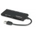 Lector / Escritor USB Externo de Tarjetas 62 en 1, Negro 